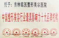 中国整形美容行业最具影响力十大品牌机构