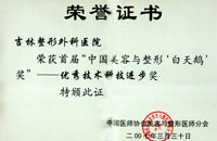 中国美容与整形“白天鹅”奖